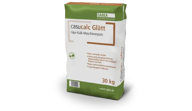 casucalc Glätt – Gips-Kalk-Maschinenputz für feine Oberflächen