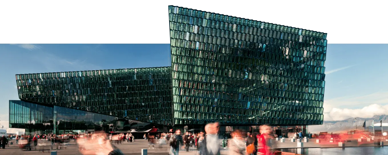Dekvloerbindmiddelen van CASEA – gebruikt bij de bouw van de opera in Reykjavik 