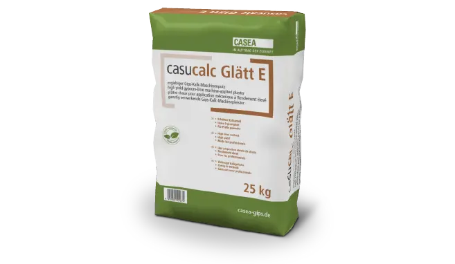 casucalc Glätt – besonders ergiebiger Gips-Kalk-Maschinenputz 