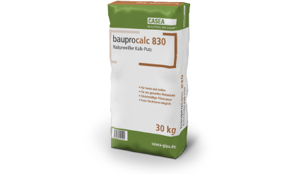 bauprocalc 830 – vielseitiger mineralischer Kalkputz für alle Außen- und Innenarbeiten