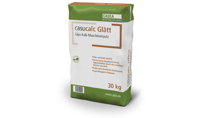 casucalc Glätt – Gips-Kalk-Maschinenputz für feine Oberflächen