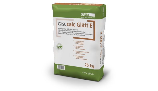 casucalc Glätt – besonders ergiebiger Gips-Kalk-Maschinenputz 