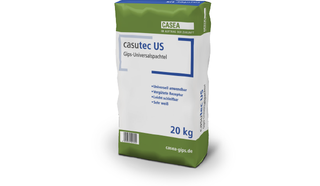 casutec US – Gips-Universalspachtel mit variablen Verarbeitungszeiten
