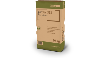 purclay 333  – feiner, maschinengängiger Lehmputz
