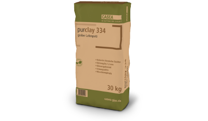 purclay 334  – grober, maschinengängiger Lehmputz